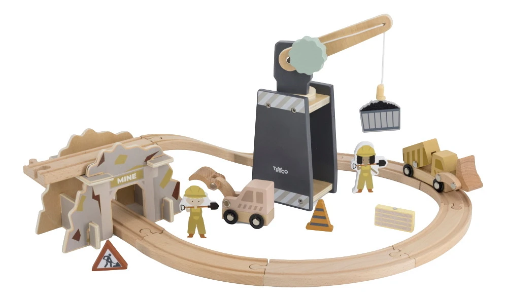 Tryco Houten Treinbaanset - Uitbreidingsset Bouwplaats TR-353080 3 Tryco Houten Treinbaanset - Uitbreidingsset Bouwplaats TR-353080