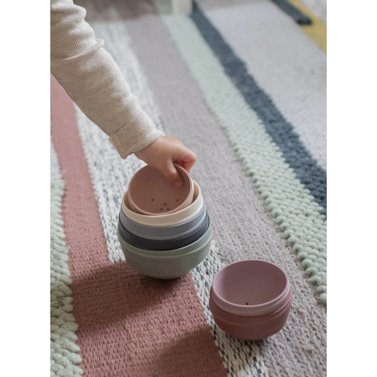 Bibs Pastel Rainbow Wobbly Tower Stapeltoren 4100100 7 Bibs Pastel Rainbow Wobbly Tower Stapeltoren 4100100 - Afbeelding 5