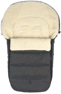 Zaffiro Wol Antraciet Melange Universele Afritsbare Voetenzak S77