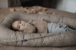 Zaffiro Beige Leaves Babynest 0978 -Babyproducten Winkel zaffiro beige leaves babynest 0978 1