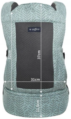 Zaffiro City Air Graphite Leaves Ergonomische Draagzak 7381 -Babyproducten Winkel zaffiro city air beige leaves draagzak 7398 4 1