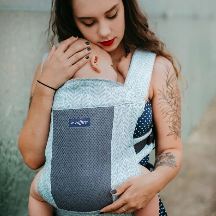 Zaffiro City Air Beige Leaves Ergonomische Draagzak 7398 10 Zaffiro City Air Beige Leaves Ergonomische Draagzak 7398 - Afbeelding 8