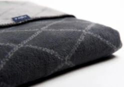 Zaffiro Antraciet & Grijs Ruitjes 75 X 100 Cm Wiegdeken 40795 -Babyproducten Winkel zaffiro deken ruit antraciet grijs ea1 2